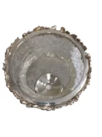 شمعدان شیشه ترک فلزی سیلور کد 3415 - Image 4